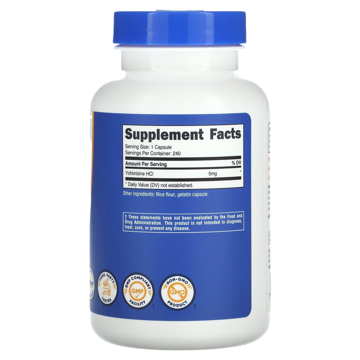 Nutricost, Yohimbine, 5 mg, 240 Capsules - Supply Center USA