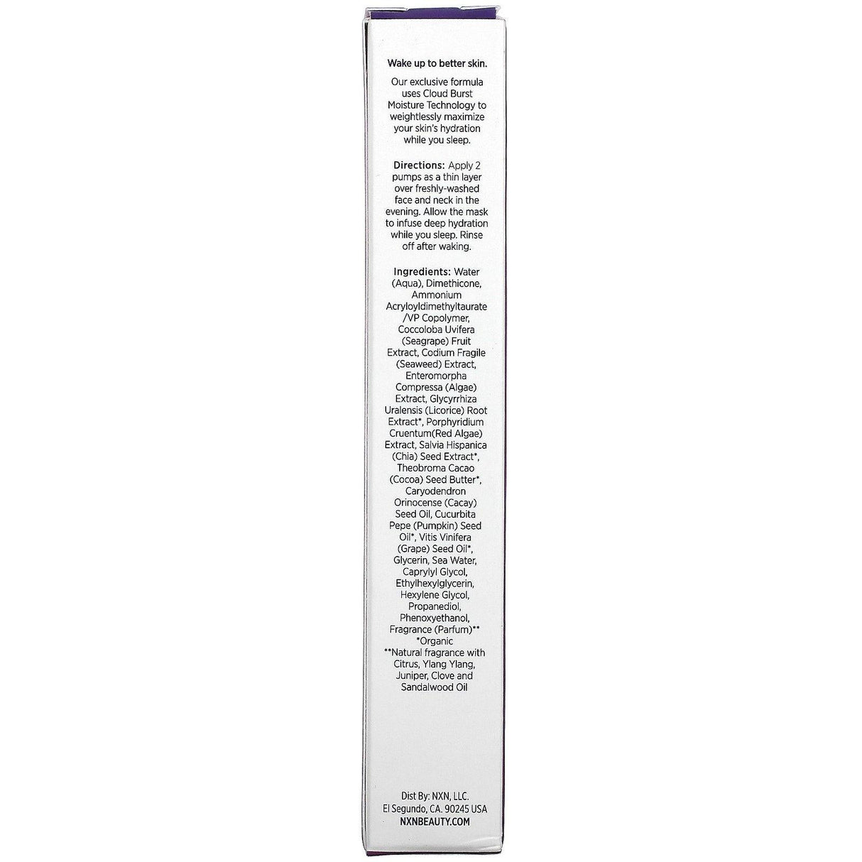 NXN, Nurture by Nature, Beauty Sleep, Invisible Hydration Mask, 0.5 fl oz (15 ml) - Supply Center USA