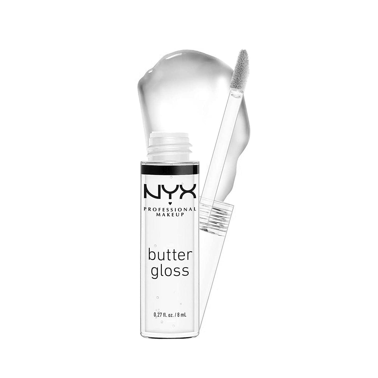 NYX PROFESSIONAL MAKEUP Butter Gloss, Non-Sticky Lip Gloss - Sugar Glass (Clear) - Supply Center USA