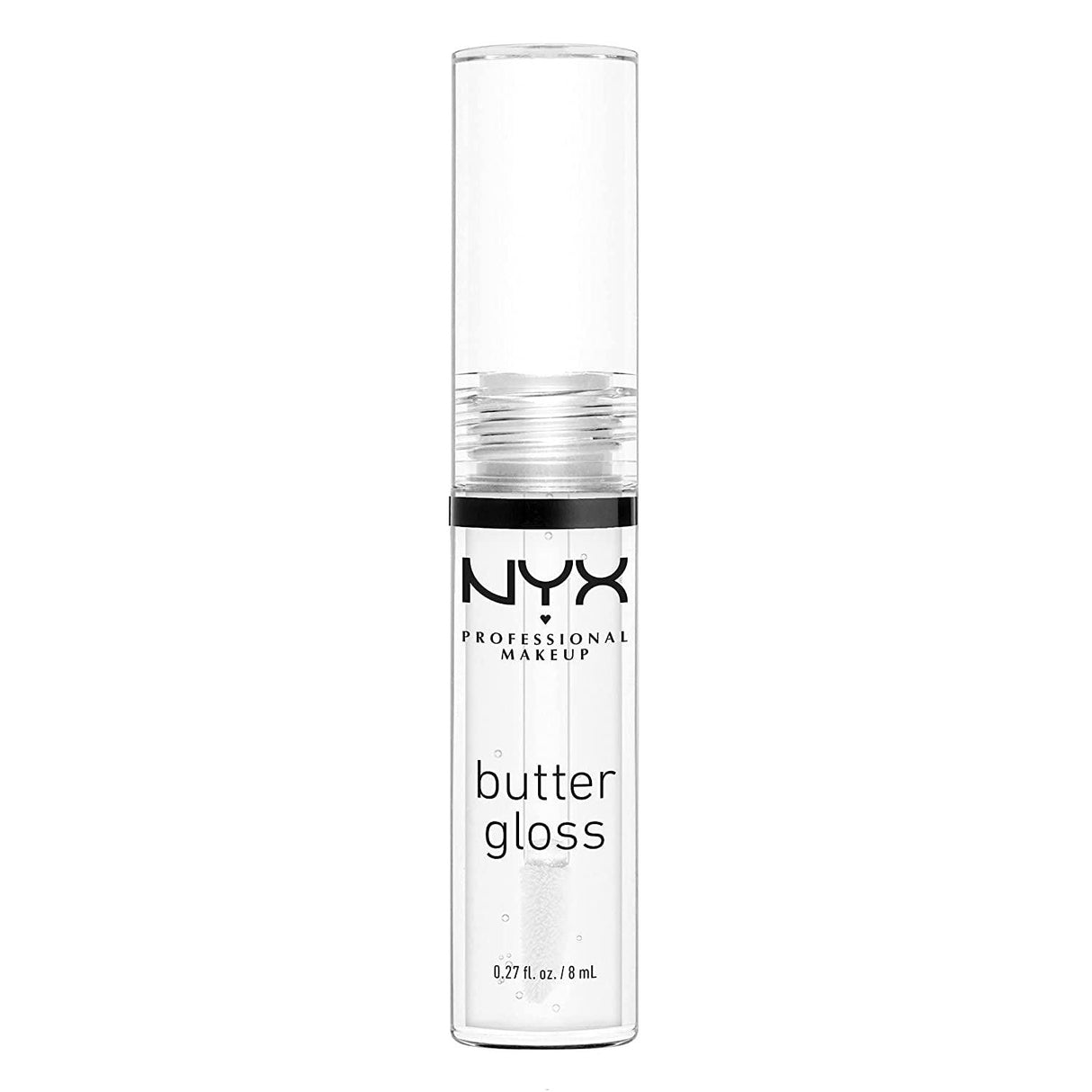 NYX PROFESSIONAL MAKEUP Butter Gloss, Non-Sticky Lip Gloss - Sugar Glass (Clear) - Supply Center USA