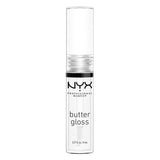 NYX PROFESSIONAL MAKEUP Butter Gloss, Non-Sticky Lip Gloss - Sugar Glass (Clear) - Supply Center USA