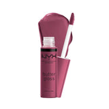 NYX PROFESSIONAL MAKEUP Butter Gloss, Non-Sticky Lip Gloss - Sugar Glass (Clear) - Supply Center USA