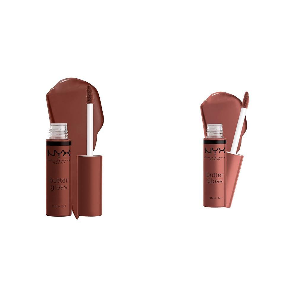 NYX PROFESSIONAL MAKEUP Butter Gloss, Non-Sticky Lip Gloss - Sugar Glass (Clear) - Supply Center USA