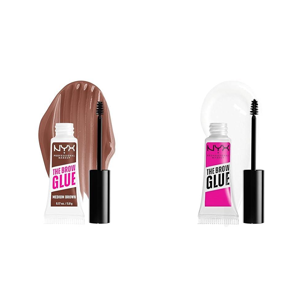 NYX PROFESSIONAL MAKEUP the Brow Glue, Extreme Hold Tinted Eyebrow Gel - Taupe - Supply Center USA