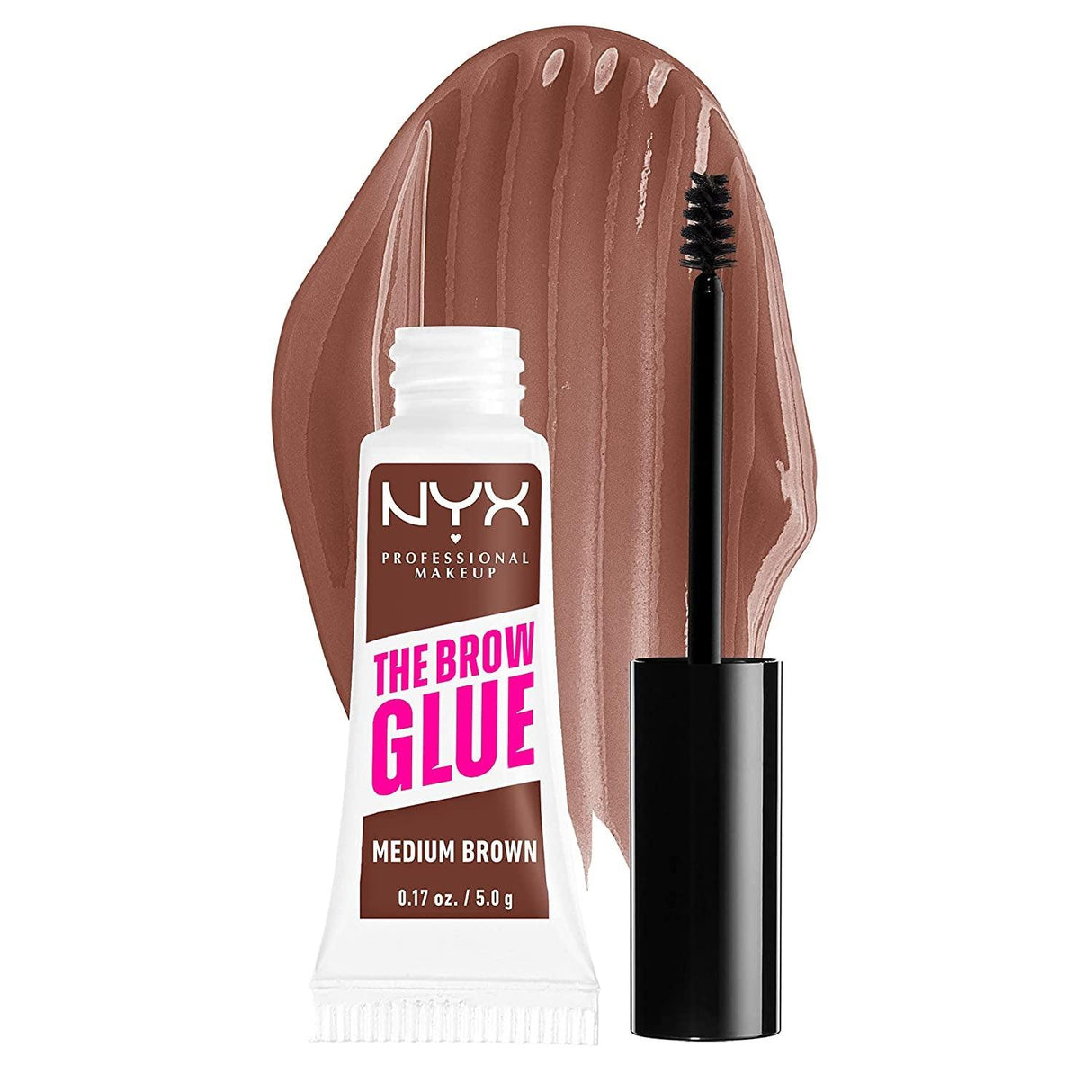 NYX PROFESSIONAL MAKEUP the Brow Glue, Extreme Hold Tinted Eyebrow Gel - Taupe - Supply Center USA