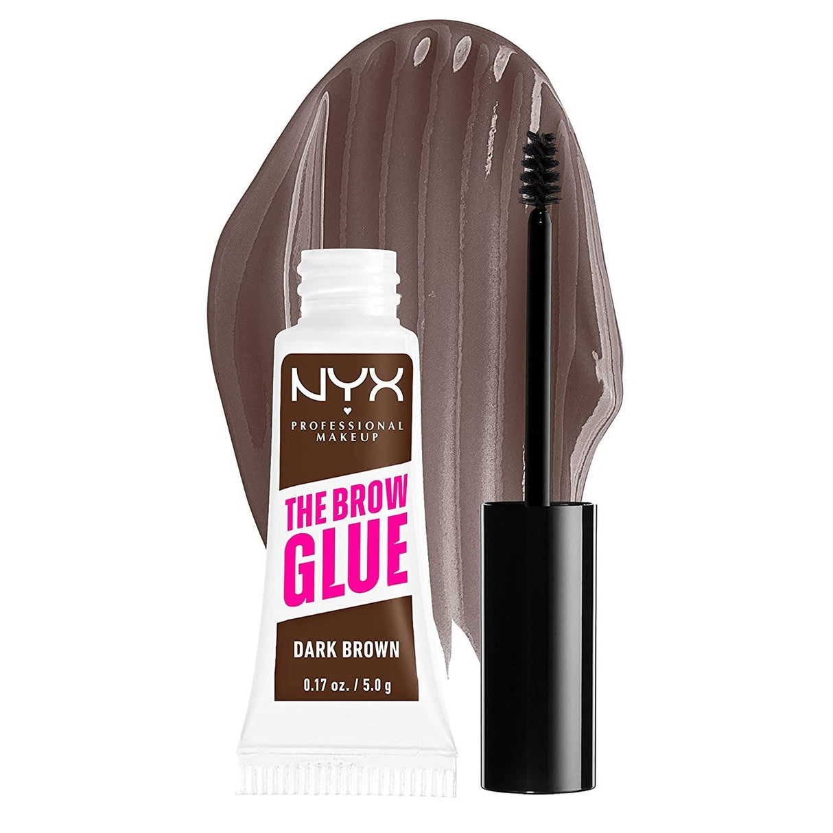 NYX PROFESSIONAL MAKEUP the Brow Glue, Extreme Hold Tinted Eyebrow Gel - Taupe - Supply Center USA
