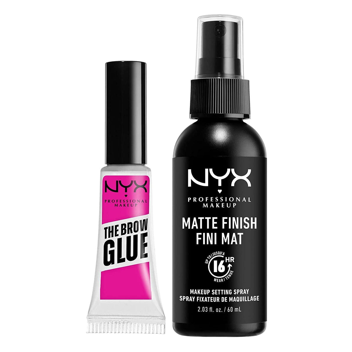 NYX PROFESSIONAL MAKEUP the Brow Glue, Extreme Hold Tinted Eyebrow Gel - Taupe - Supply Center USA