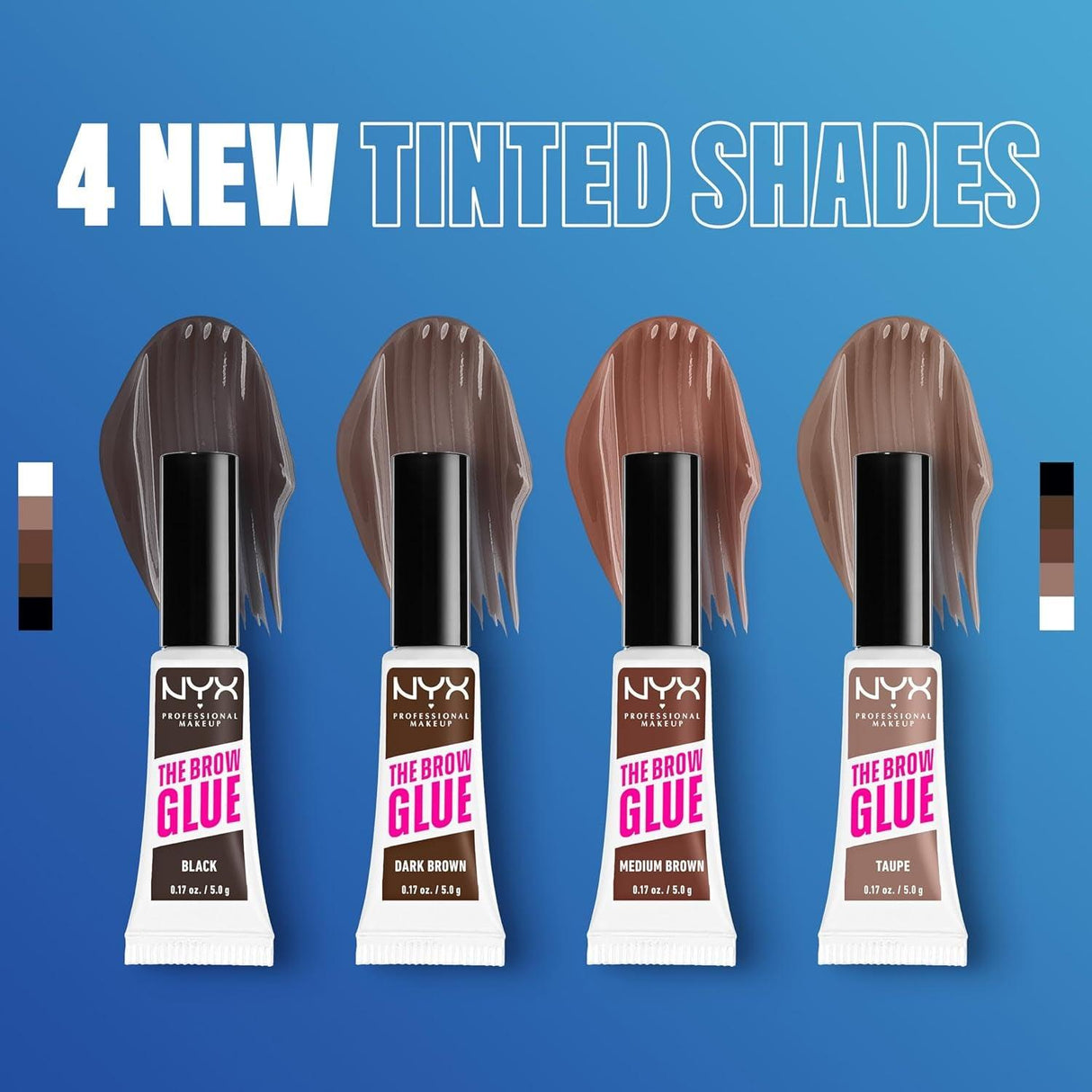 NYX PROFESSIONAL MAKEUP the Brow Glue, Extreme Hold Tinted Eyebrow Gel - Taupe - Supply Center USA