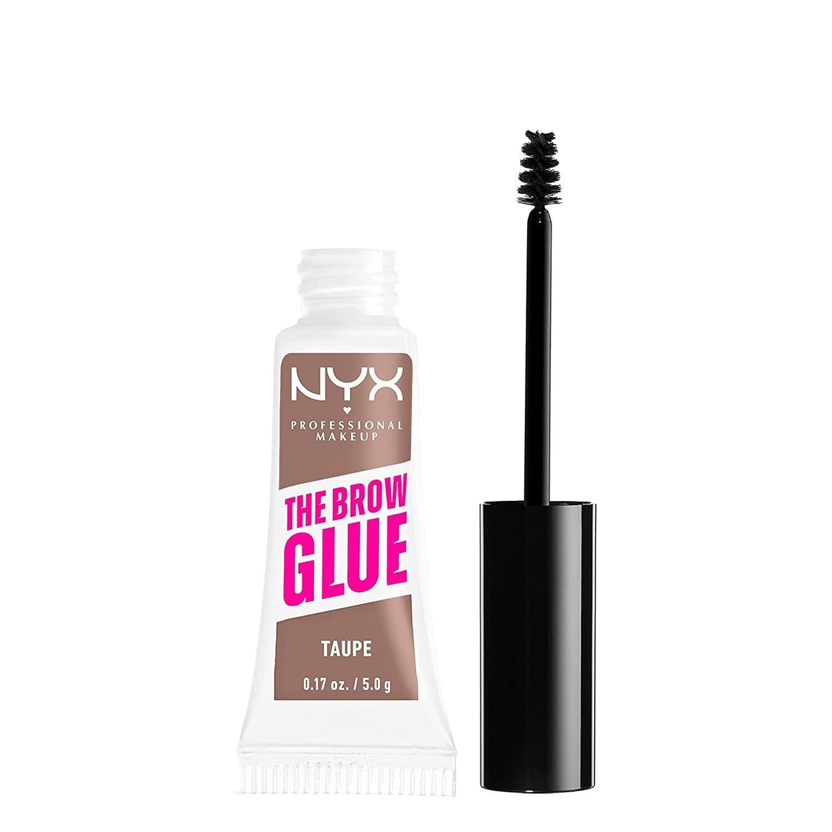 NYX PROFESSIONAL MAKEUP the Brow Glue, Extreme Hold Tinted Eyebrow Gel - Taupe - Supply Center USA