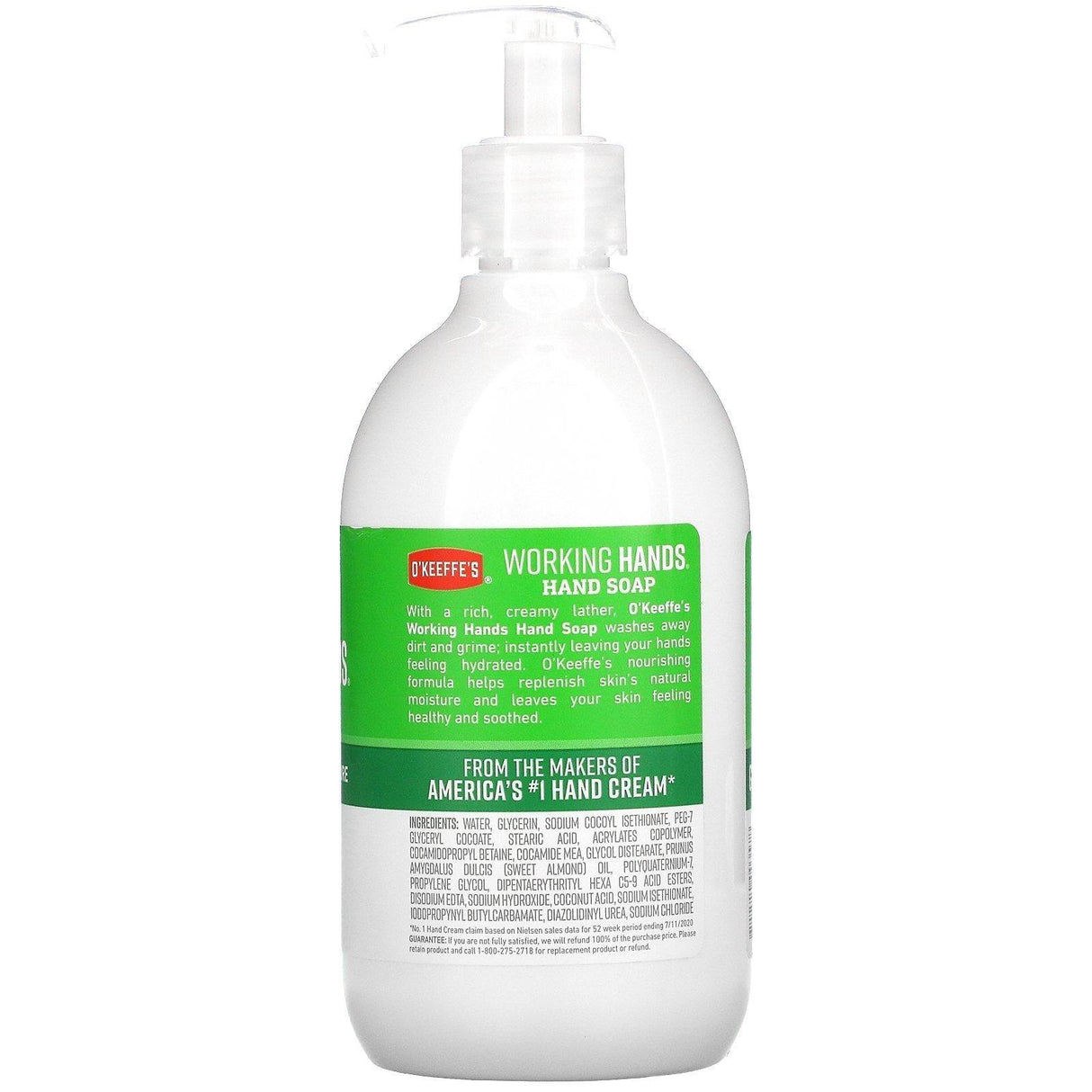 O'Keeffe's, Working Hands, Hand Soap, Unscented, 12 fl oz (354 ml) - Supply Center USA
