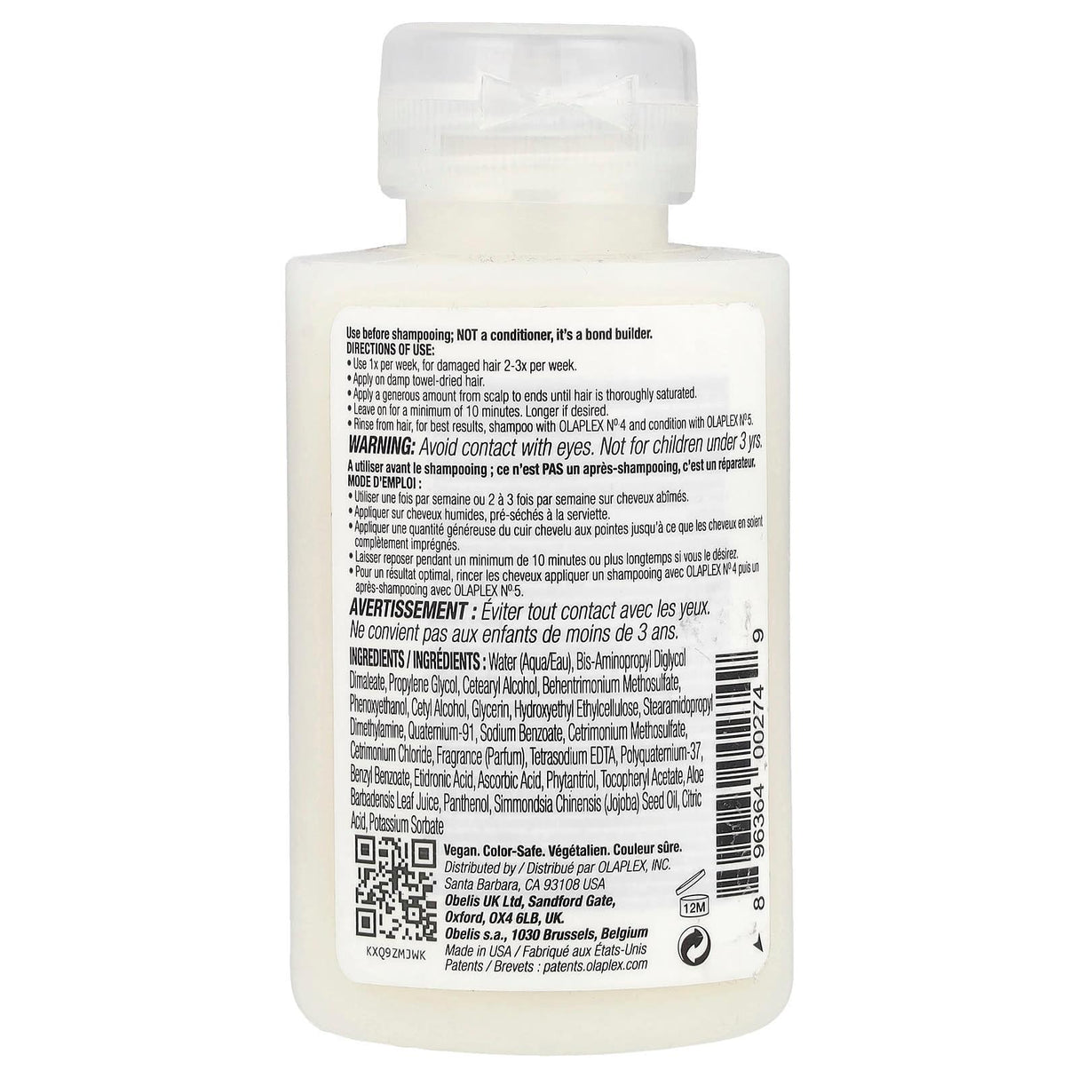 Olaplex, Nº.3 Hair Perfector®, The Original, 3.3 fl oz (100 ml) - Supply Center USA