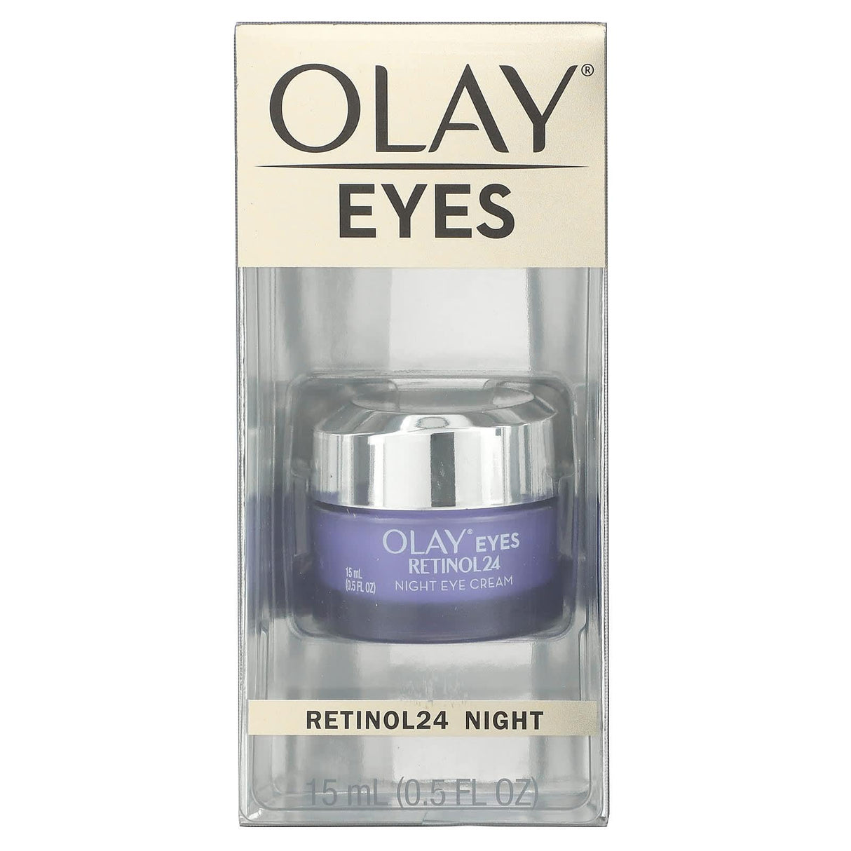 Olay, Eyes, Retinol24, Night Eye Cream, 0.5 fl oz (15 ml) - Supply Center USA