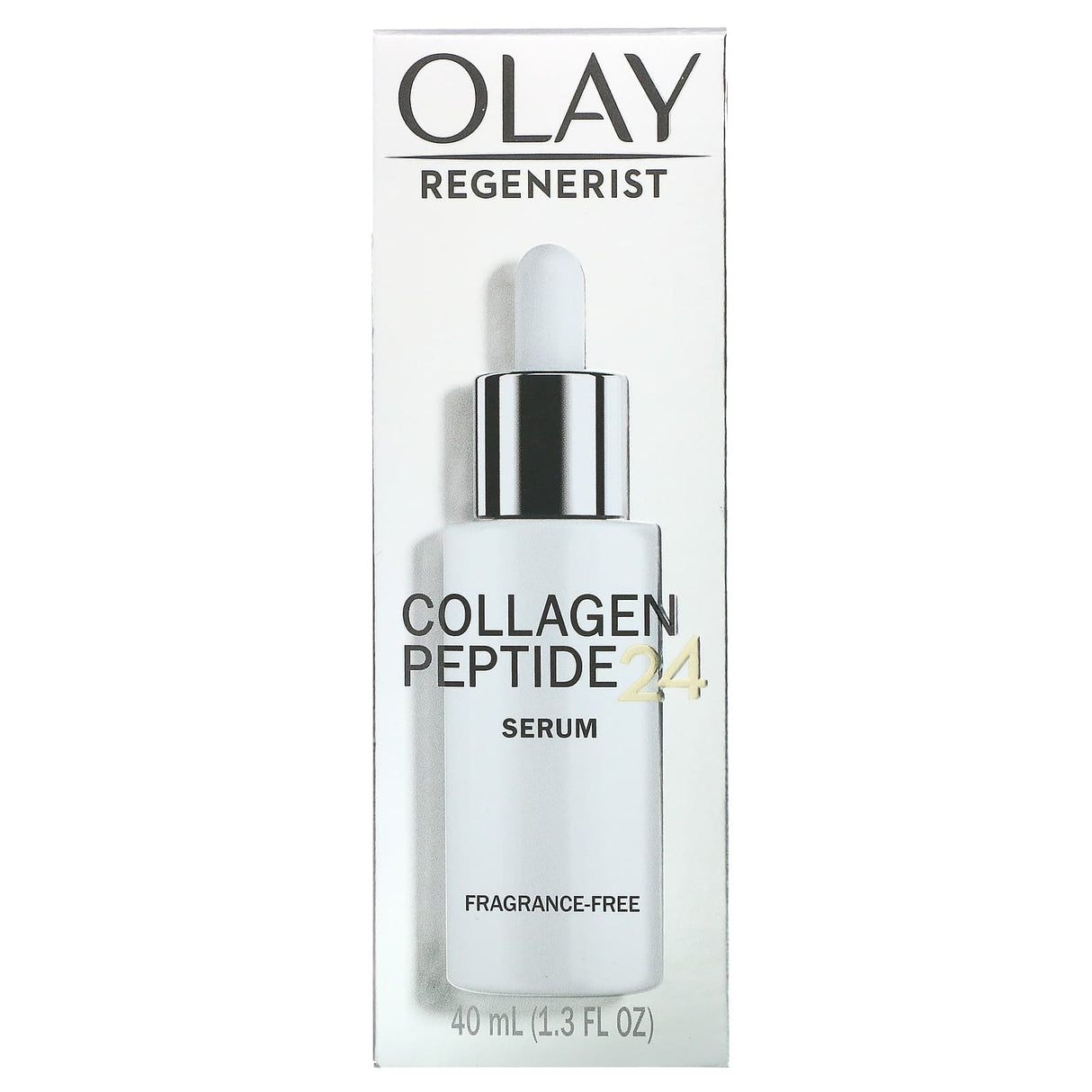 Olay, Regenerist, Collagen Peptide 24, Serum, Fragrance-Free, 1.3 fl oz (40 ml) - Supply Center USA