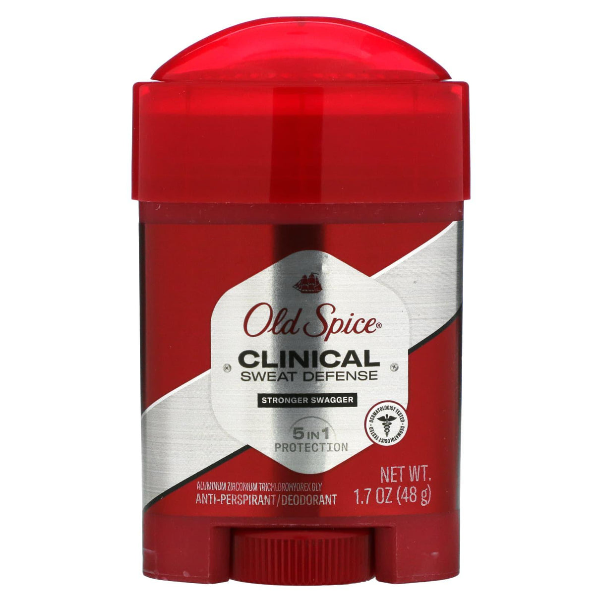Old Spice, Clinical Sweat Defense, Anti-Perspirant/Deodorant, Stronger Swagger, 1.7 oz (48 g) - Supply Center USA