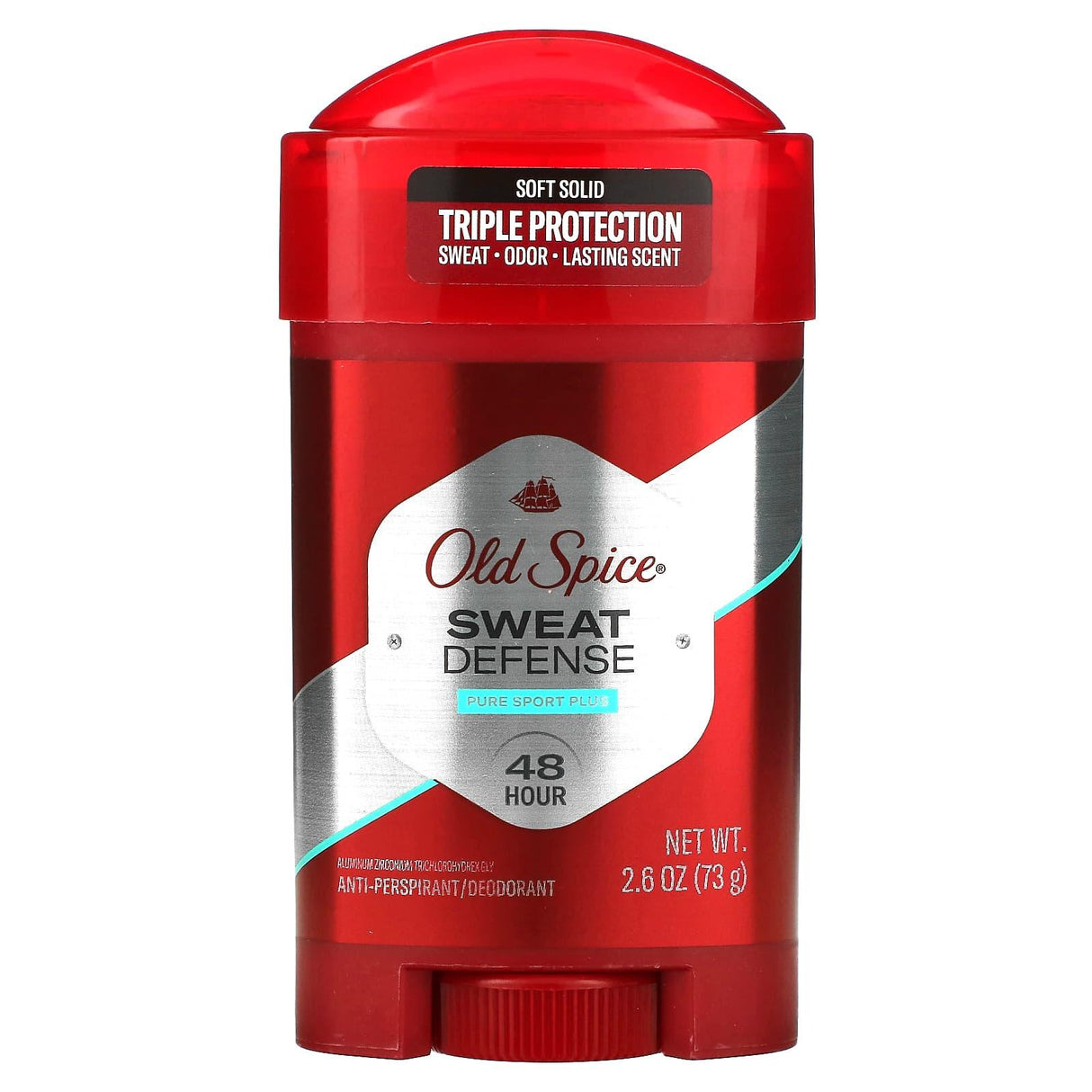 Old Spice, Sweat Defense Anti-Perspirant Deodorant, Soft Solid, Stronger Swagger, 2.6 oz (73 g) - Supply Center USA