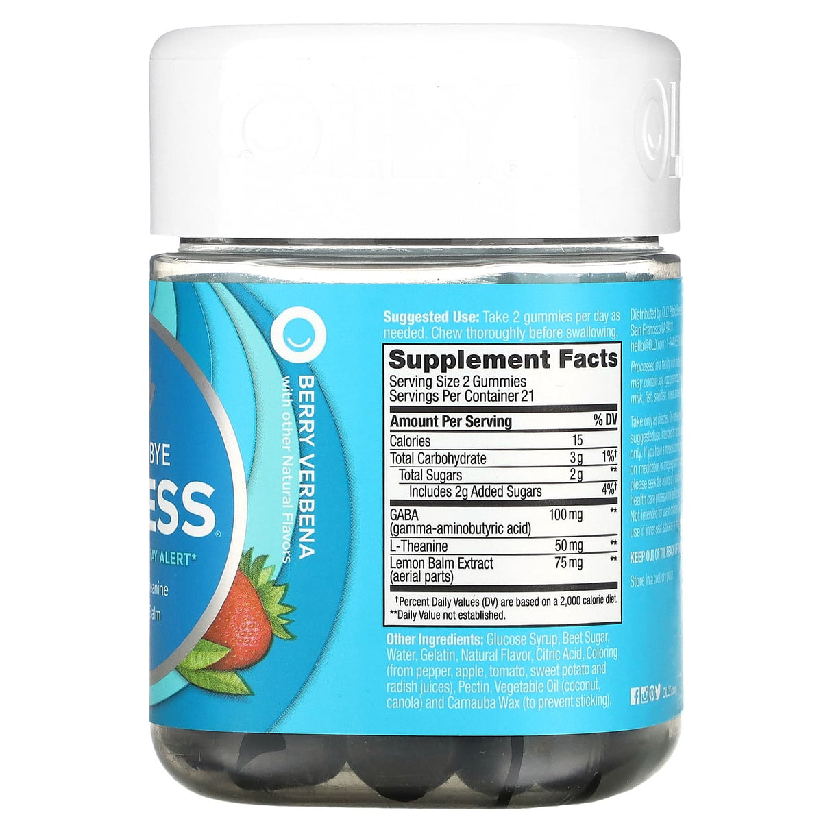 OLLY, Goodbye Stress, Berry Verbena, 42 Gummies - Supply Center USA