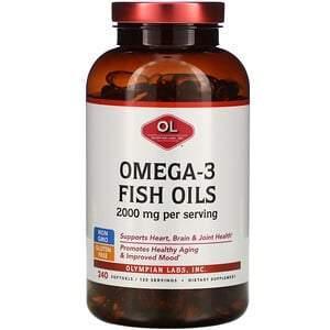 Olympian Labs, Omega-3 Fish Oils, 1,000 mg, 240 Softgels - Supply Center USA
