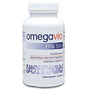 OmegaVia, EPA 500, Pure EPA Omega-3, 120 Capsules - Supply Center USA