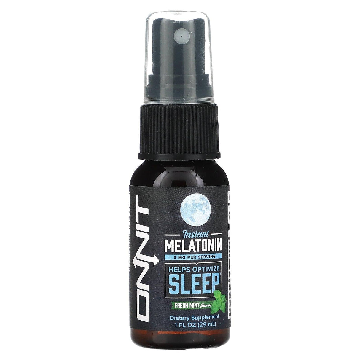 Onnit, Instant Melatonin, Fresh Mint, 3 mg, 1 fl oz (29 ml) - Supply Center USA