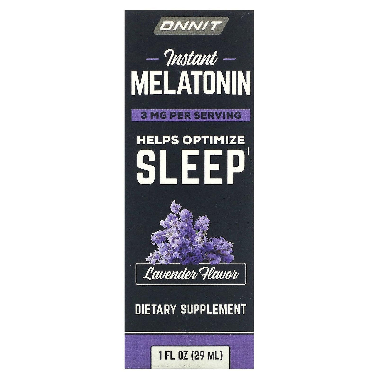 Onnit, Instant Melatonin, Fresh Mint, 3 mg, 1 fl oz (29 ml) - Supply Center USA