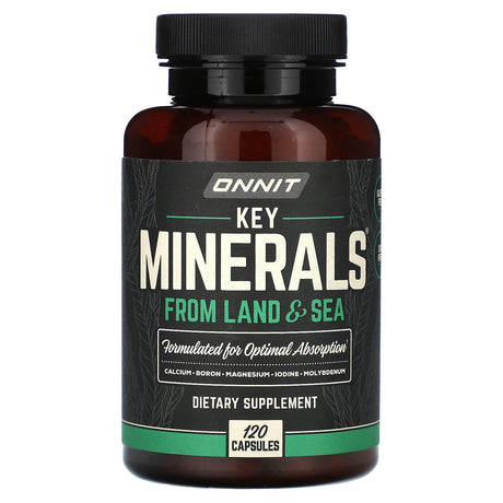 Onnit, Key Minerals From Land & Sea, 120 Capsules - Supply Center USA