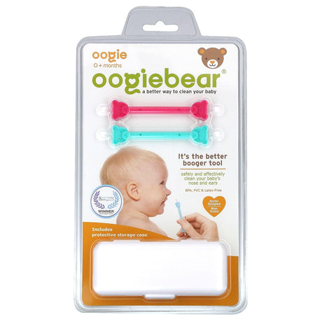 oogiebear, It's The Better Booger Tool, 0+ Months, Blue/Pink, 2 Tools - Supply Center USA