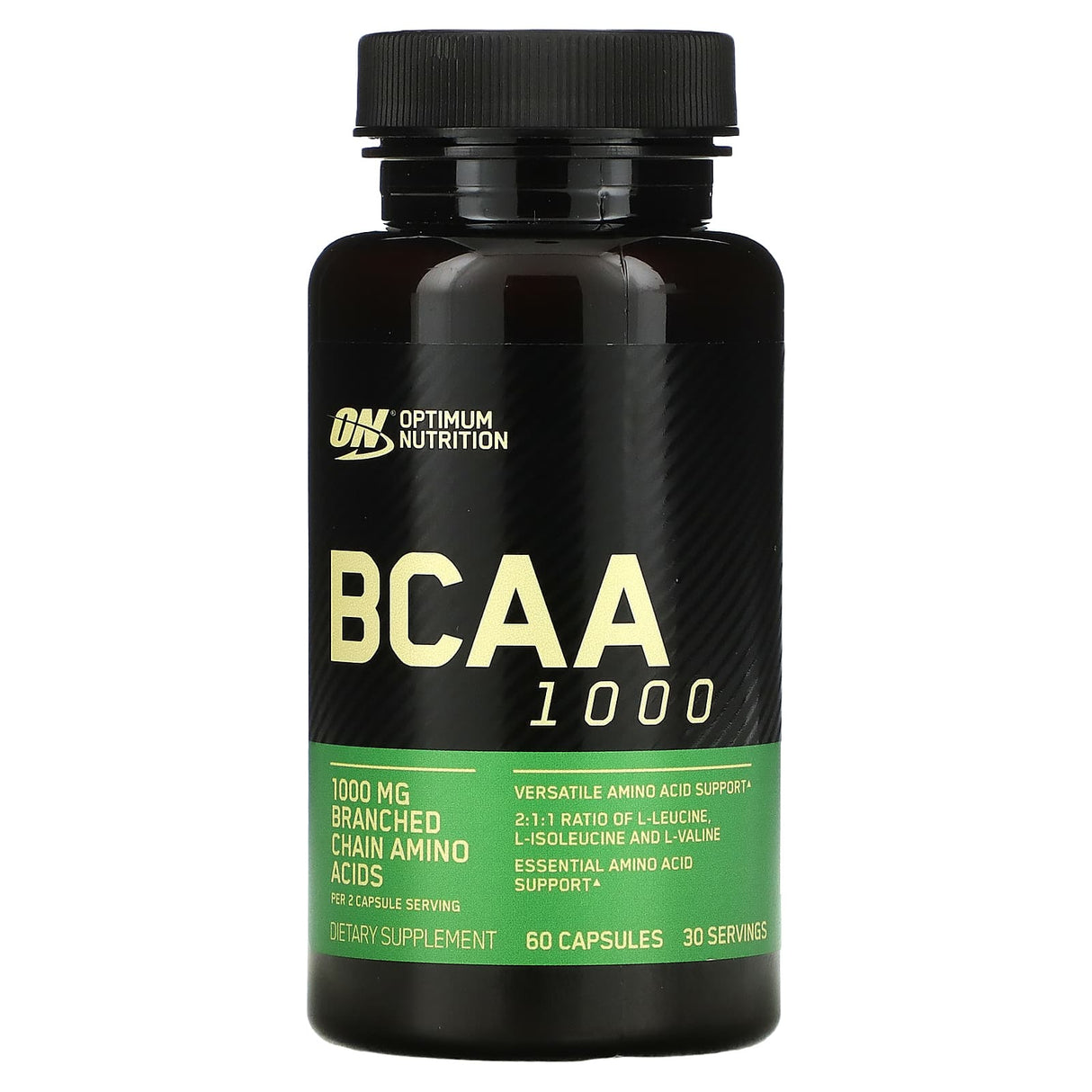 Optimum Nutrition, BCAA 1000, 500 mg, 200 Capsules - Supply Center USA