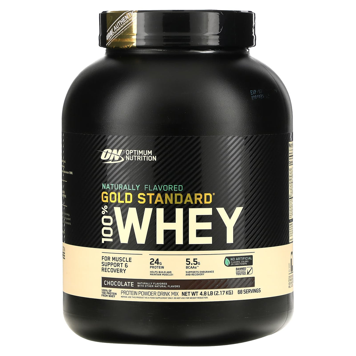 Optimum Nutrition, Gold Standard 100% Whey, Naturally Flavored, Chocolate, 4.8 lb (2.17 kg) - Supply Center USA