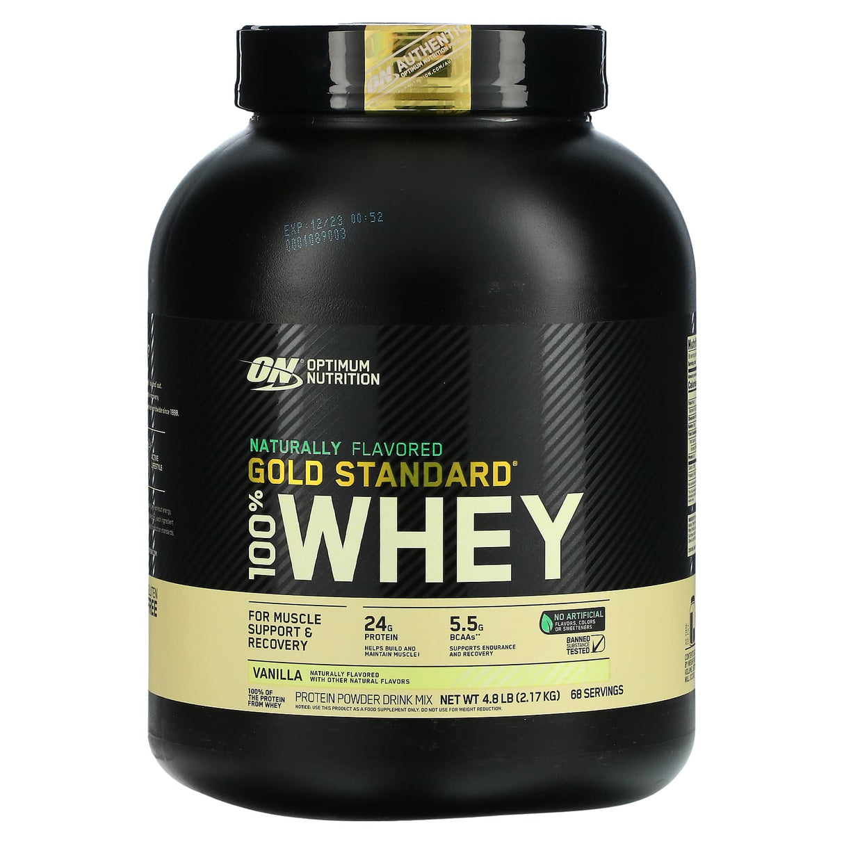 Optimum Nutrition, Gold Standard 100% Whey, Naturally Flavored, Chocolate, 4.8 lb (2.17 kg) - Supply Center USA