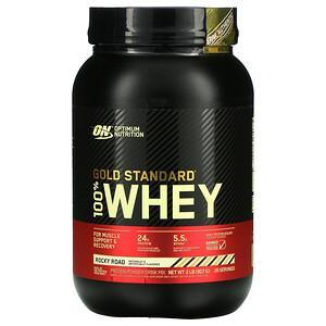 Optimum Nutrition, Gold Standard 100% Whey, Rocky Road, 2 lb (907 g) - Supply Center USA