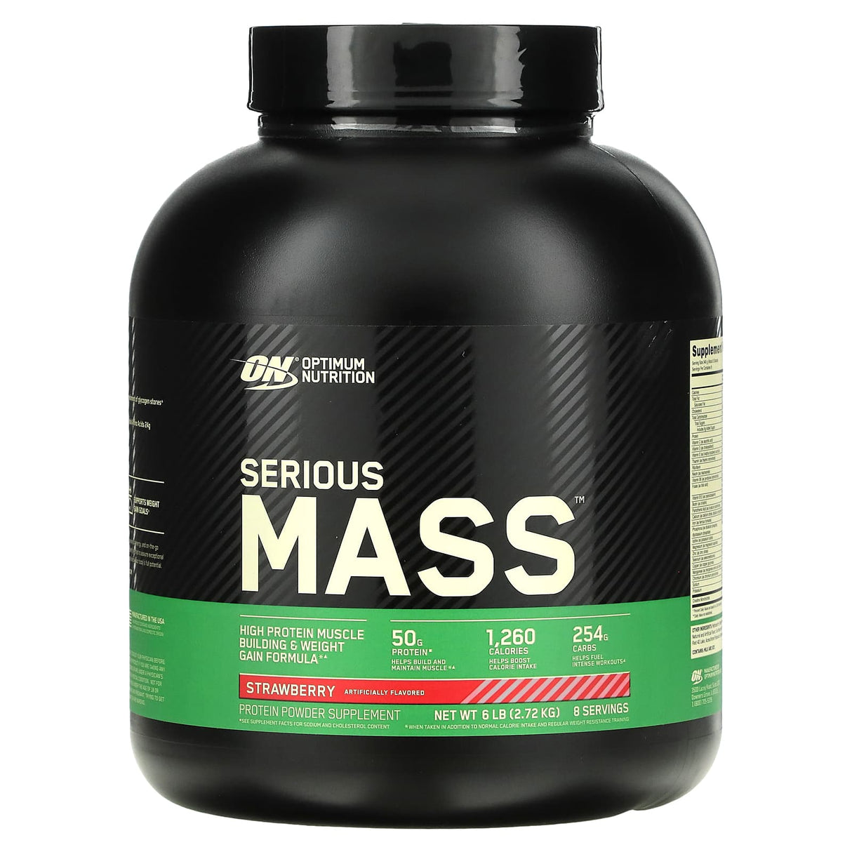 Optimum Nutrition, Serious Mass, Protein Powder Supplement, Vanilla, 6 lb (2.72 kg) - Supply Center USA