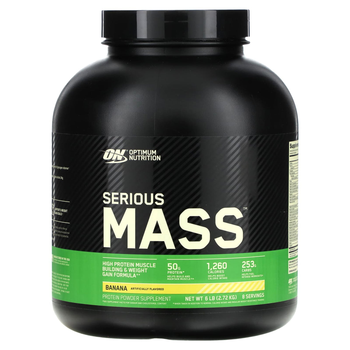 Optimum Nutrition, Serious Mass, Protein Powder Supplement, Vanilla, 6 lb (2.72 kg) - Supply Center USA