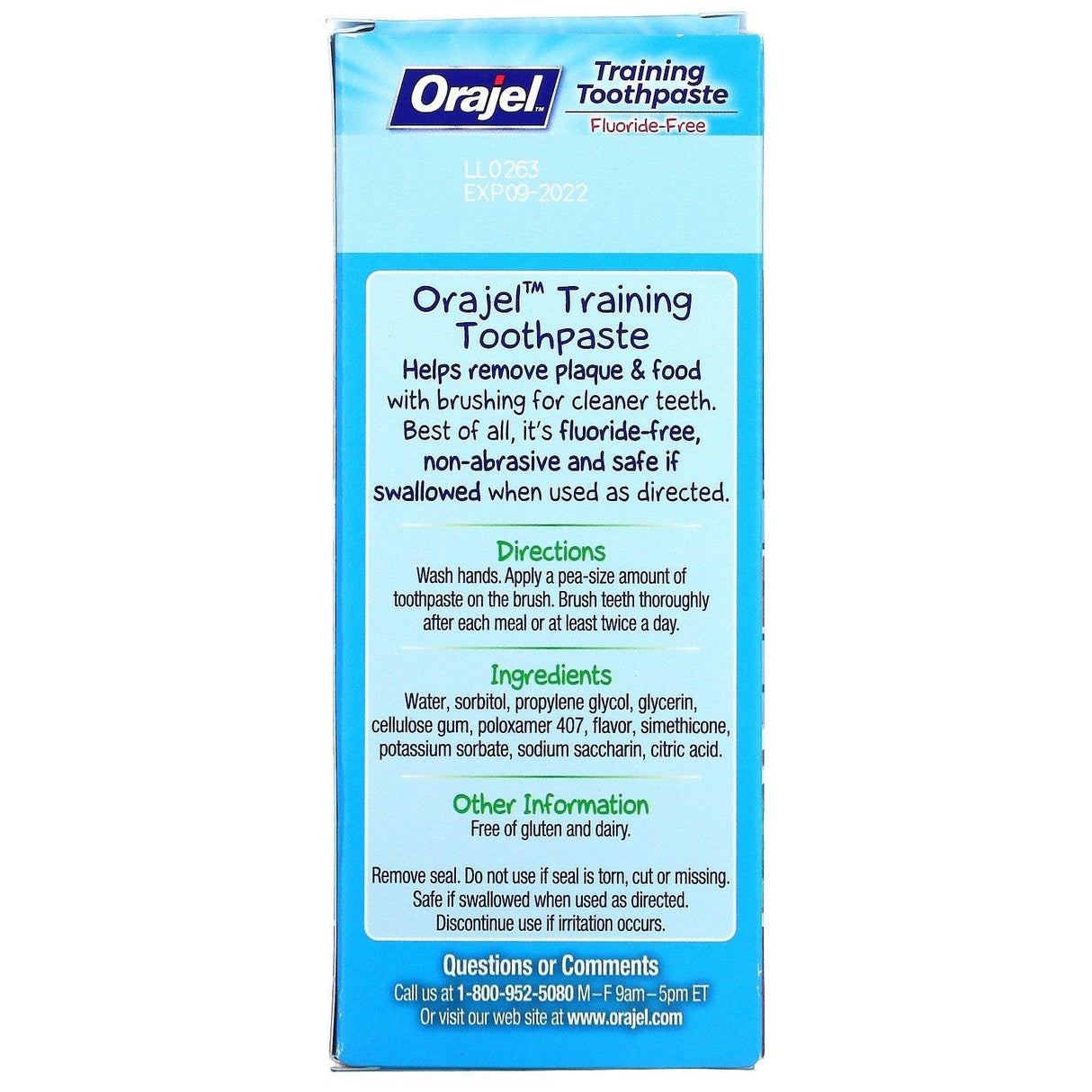 Orajel, Elmo Training Toothpaste, Fluoride-Free, 3 Months to 4 Years, Berry Fun, 1.5 oz (42.5 g) - Supply Center USA
