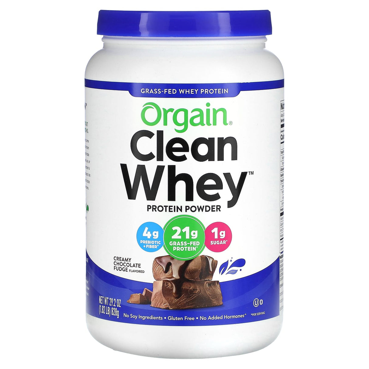 Orgain, Grass-Fed Whey Protein, Clean Whey Protein Powder, Vanilla Bean, 1.82 lbs (828 g) - Supply Center USA