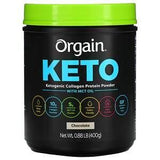 Orgain, Keto, Ketogenic Collagen Protein Powder with MCT Oil, Chocolate, 0.88 lb (400 g) - Supply Center USA