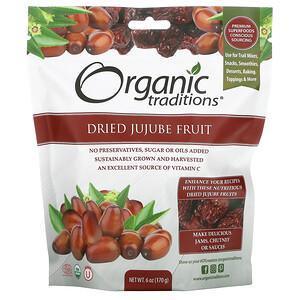 Organic Traditions, Dried Jujube Fruit, 6 oz (170 g) - Supply Center USA