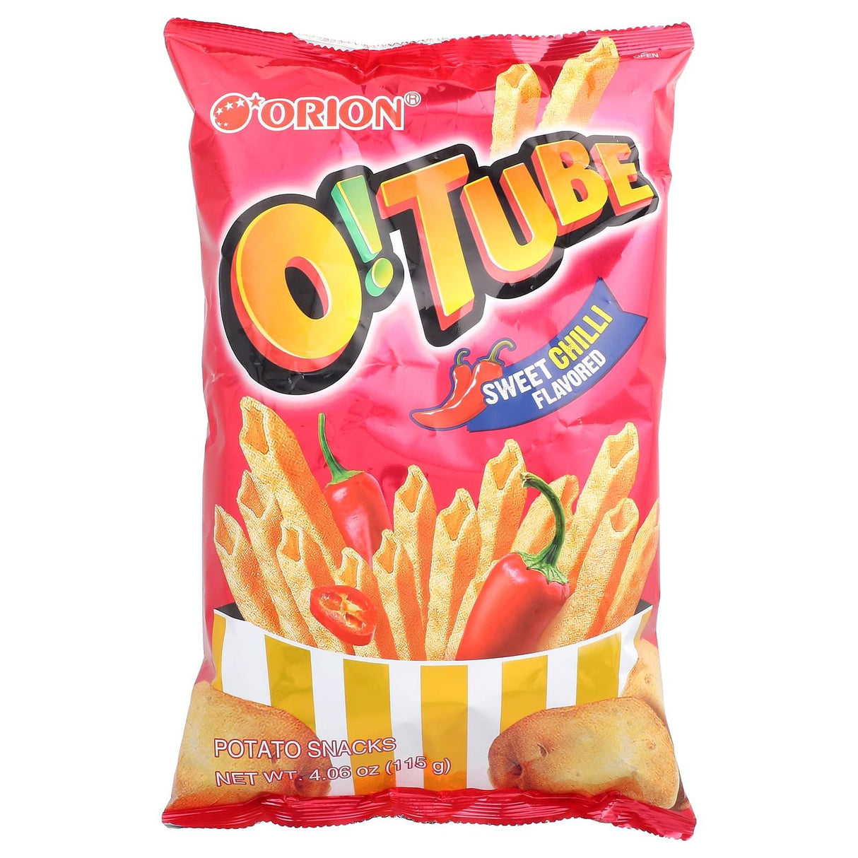 Orion, O!Tube, Potato Snacks, Sweet Chili, 4.06 oz (115 g) - Supply Center USA