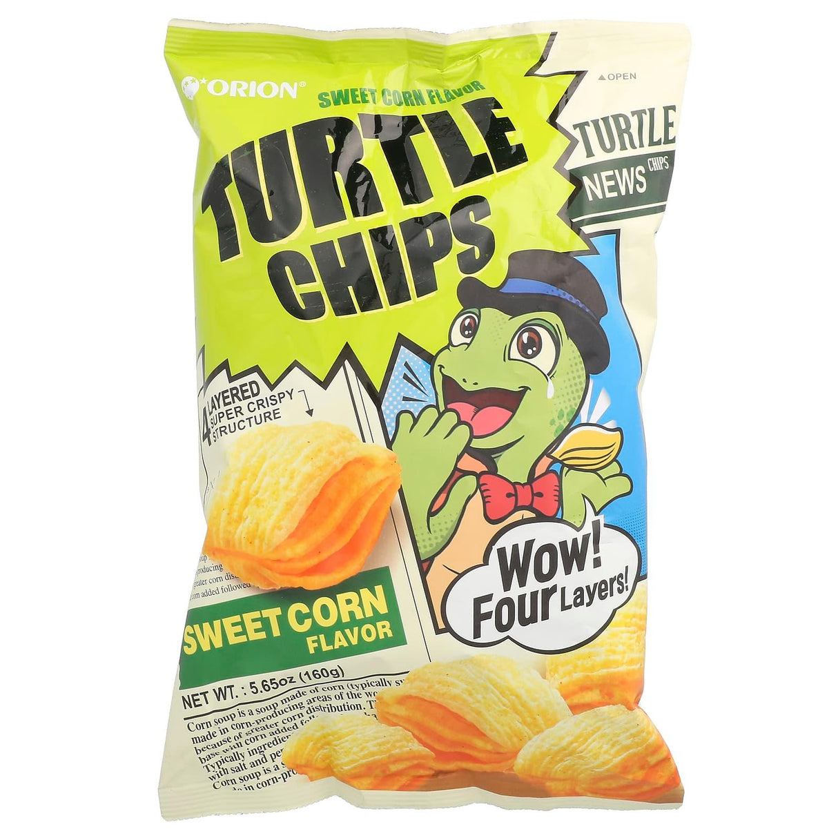 Orion, Turtle Chips, Sweet Corn, 5.65 oz (160 g) - Supply Center USA