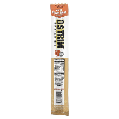 Ostrim, Turkey Snack Stick, Maple Brown Sugar, 1 Stick, 1.5 oz (42 g) - Supply Center USA