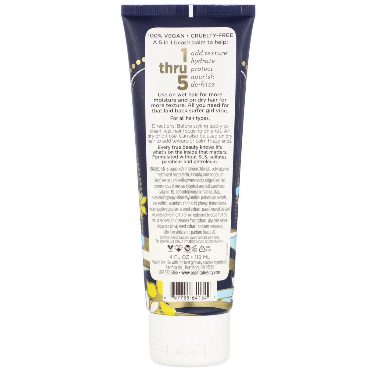 Pacifica, Salty Waves, Beach Hair Balm, 4 fl oz (118 ml) - Supply Center USA