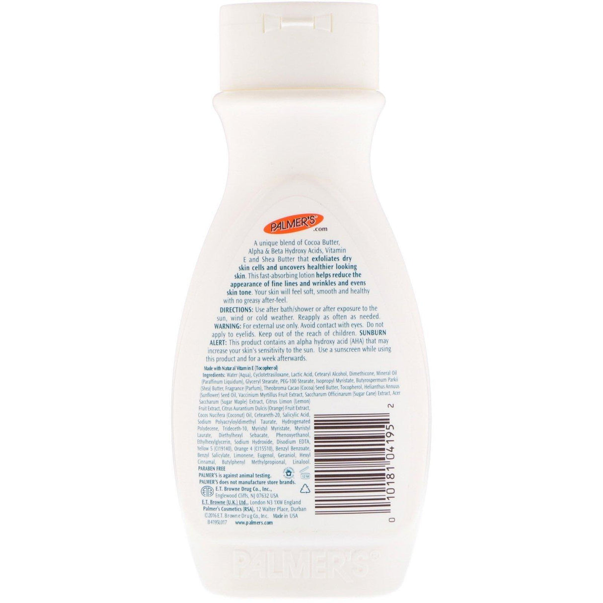 Palmer's, Cocoa Butter Formula, with Vitamin E, Alpha/Beta Hydroxy Smoothing Lotion, 8.5 fl oz (250 ml) - Supply Center USA