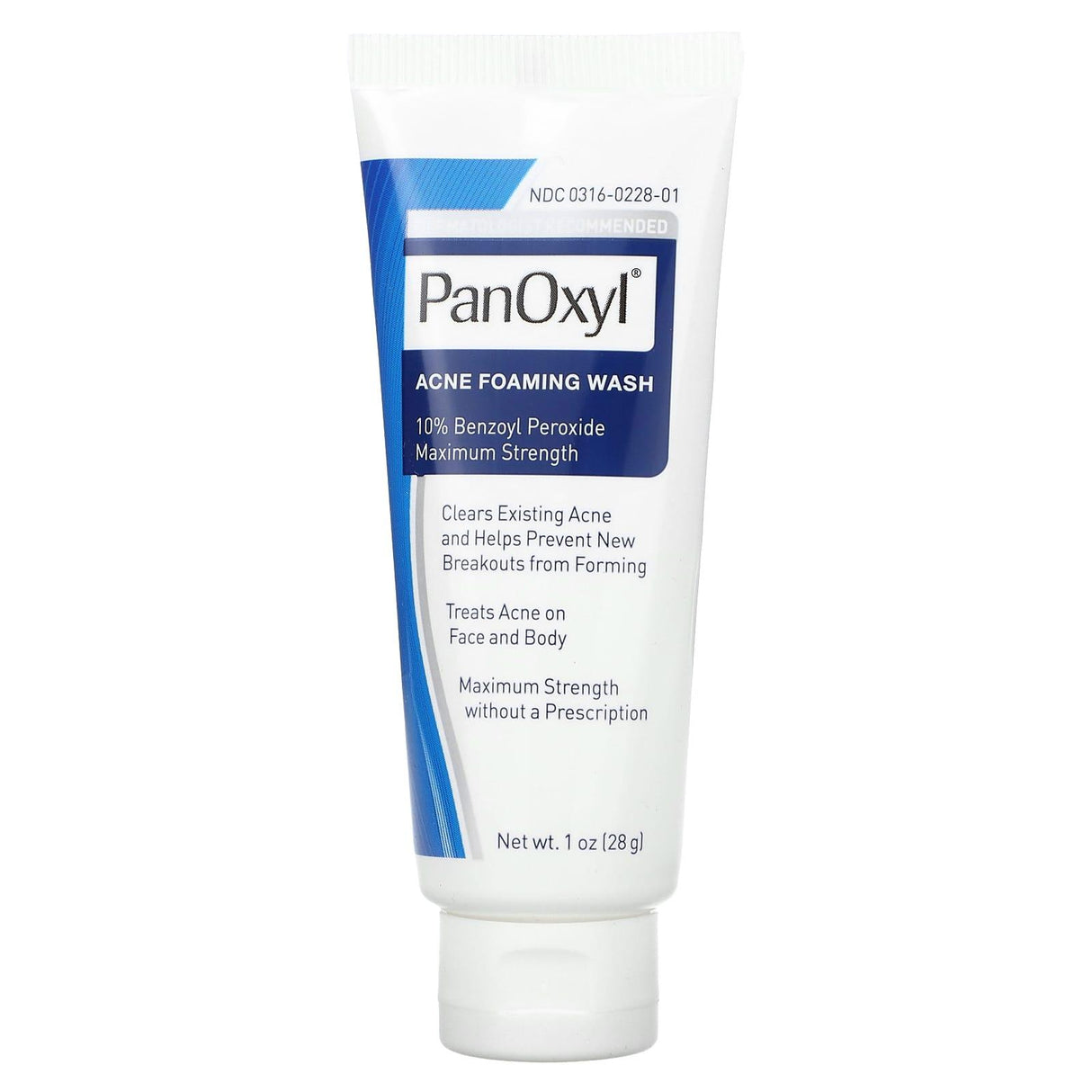 PanOxyl, Acne Foaming Wash, Maximum Strength, 1 oz (28 g) - Supply Center USA