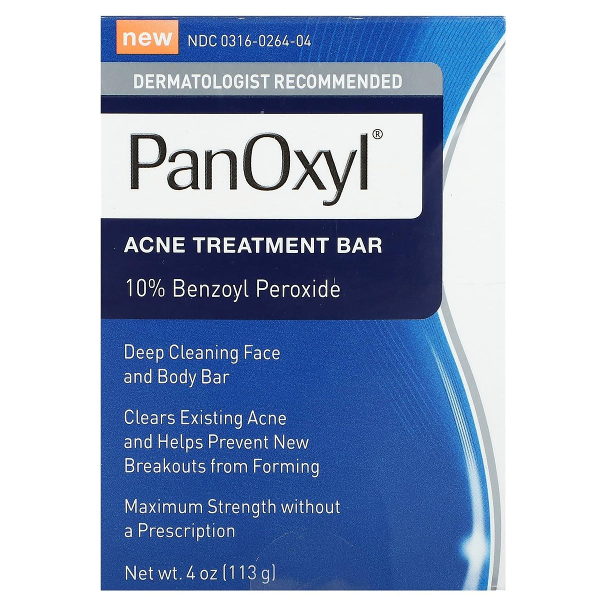PanOxyl, Acne Treatment Bar, 10% Benzoyl Peroxide, 4 oz (113 g) - Supply Center USA