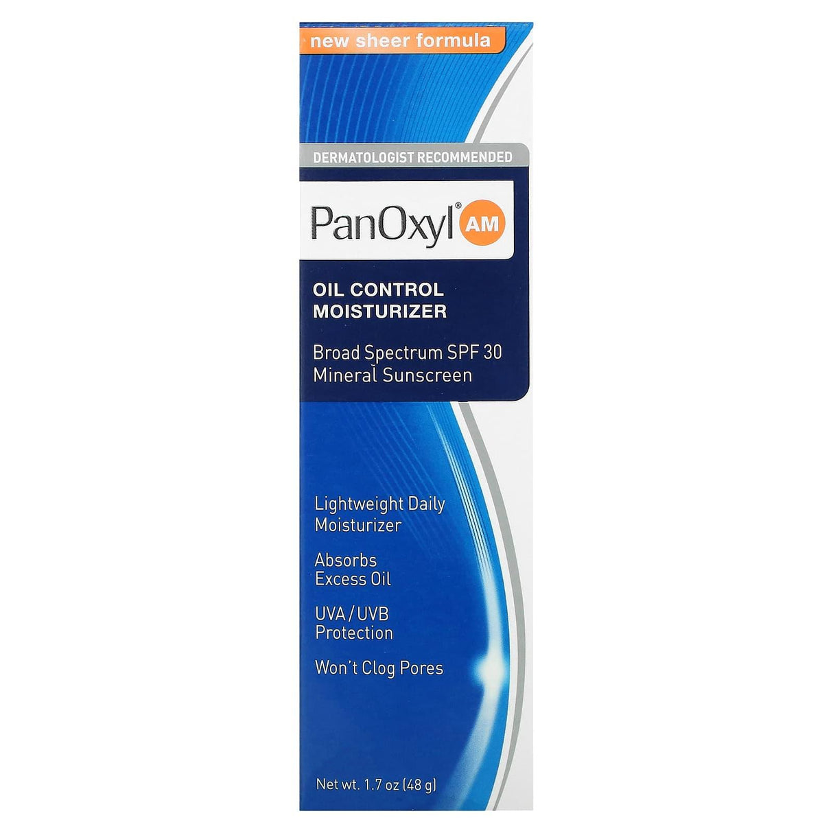 PanOxyl, PanOxyl AM, Oil Control Moisturizer, SPF30, 1.7 oz (48 g) - Supply Center USA