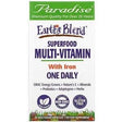 Paradise Herbs, Earth's Blend, One Daily Superfood Multi-Vitamin, With Iron, 30 Vegetarian Capsules - Supply Center USA