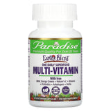 Paradise Herbs, Earth's Blend, One Daily Superfood Multi-Vitamin, With Iron, 30 Vegetarian Capsules - Supply Center USA