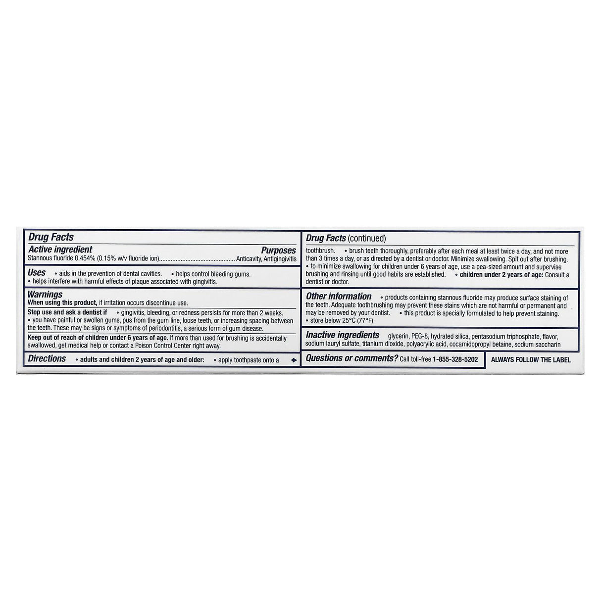 Parodontax, Daily Fluoride Anticavity And Antigingivitis Toothpaste, Complete Protection, Pure Fresh Mint, 3.4 oz (96.4 g) - Supply Center USA
