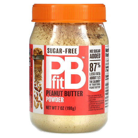 PBfit, Peanut Butter Powder, Sugar-Free, 7 oz (198 g) - Supply Center USA