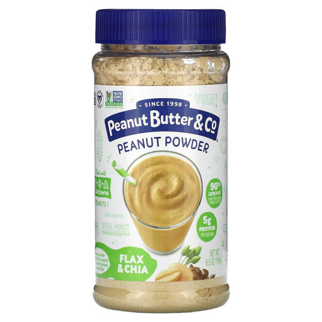 Peanut Butter & Co., Peanut Powder, Flax & Chia, 6.5 oz (184 g) - Supply Center USA