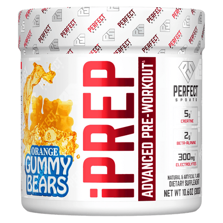 Perfect Sports, iPrep, Advanced Pre-Workout, Orange Gummy Bears, 10.6 oz (300 g) - Supply Center USA